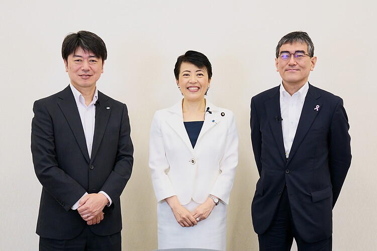 左から／平松浩樹氏、有村治子氏、蓮井　智哉氏